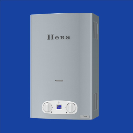 НЕВА 4513М белый алюминий колонка газовая (водонагреватель проточный)